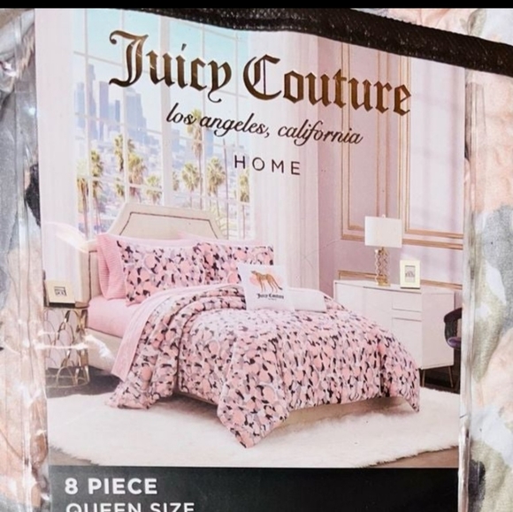 New Juicy Couture Camo 8 piece Comforter Set - Picture 3 of 11